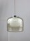 Vintage Italian Chrome and Glass Pendant Lamp 10