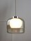 Vintage Italian Chrome and Glass Pendant Lamp, Image 11