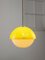 Space Age Italian Yellow Acrylic Glass Pendant Lamp, 1970s 2