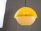 Space Age Italian Yellow Acrylic Glass Pendant Lamp, 1970s, Image 11