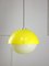 Space Age Italian Yellow Acrylic Glass Pendant Lamp, 1970s, Image 1