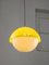 Space Age Italian Yellow Acrylic Glass Pendant Lamp, 1970s 5