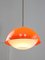 Space Age Italian Orange Acrylic Glass Pendant Lamp, 1970s 8