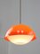 Space Age Italian Orange Acrylic Glass Pendant Lamp, 1970s, Image 8