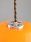 Space Age Italian Orange Acrylic Glass Pendant Lamp, 1970s 5