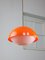 Lampe à Suspension Space Age en Verre Acrylique Orange, Italie, 1970s 1