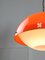 Space Age Italian Orange Acrylic Glass Pendant Lamp, 1970s 3