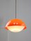 Space Age Italian Orange Acrylic Glass Pendant Lamp, 1970s 2