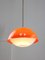 Space Age Italian Orange Acrylic Glass Pendant Lamp, 1970s, Image 2