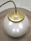 Space-Age Italian Brass, Opaline and Acrylic glass Pendant Lamp 16