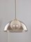 Space-Age Italian Brass, Opaline and Acrylic glass Pendant Lamp 1