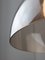 Lámpara colgante italiana era espacial de latón, vidrio opalino y acrílico, Imagen 7