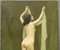 Auguste Chaix, Nudo con sciarpa, fine XIX secolo, Olio su tela, Immagine 7