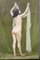 Auguste Chaix, Nudo con sciarpa, fine XIX secolo, Olio su tela, Immagine 5