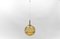 Lámpara colgante bola de cristal de Murano amarillo de Doria Leuchten, años 60, Imagen 7