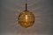 Lámpara colgante bola de cristal de Murano amarillo de Doria Leuchten, años 60, Imagen 6