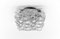 Montaje enrasado geométrico cuadrado 3D de vidrio, Alemania, años 60, Imagen 1