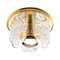 Ceiling Light in Brass with Hand-Blown Glass Elements from Doria Leuchten, Germany, 1970s 3