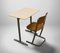 Vintage School Desk and Chair, Set of 2 4