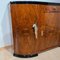 Art Deco Sideboard aus Nussholz Furnier & Nickel, Frankreich, 1930er 11