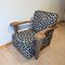 Art Deco Limed Oak Club Chair from De Coene, Belgium, 1930s 9