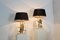 Wild Duck Table Lamps in Travertine and Gilt Metal by Lanciotto Galeotti, 1890s, Set of 2 11