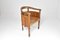 French Wood and Leather Desk with Chair, 1920s, Set of 2 17