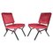 Chaises en Velours, Italie, 1950s, Set de 2 1