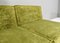 Green Velvet Sectional Sofa from in the style of COR, 1970s, Set of 6 14