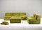 Green Velvet Sectional Sofa from in the style of COR, 1970s, Set of 6 17