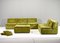 Green Velvet Sectional Sofa from in the style of COR, 1970s, Set of 6, Image 17