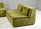 Green Velvet Sectional Sofa from in the style of COR, 1970s, Set of 6 19