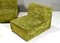 Green Velvet Sectional Sofa from in the style of COR, 1970s, Set of 6 11