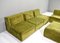 Green Velvet Sectional Sofa from in the style of COR, 1970s, Set of 6 18