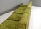 Green Velvet Sectional Sofa from in the style of COR, 1970s, Set of 6 9
