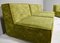 Green Velvet Sectional Sofa from in the style of COR, 1970s, Set of 6 13