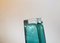 Turquoise Rectangular Glass Vase by Gunnar Ander for Lindshammar 4