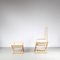 Regina D'Africa Chair with Stool by Vico Magistretti for Alias, Italy, 1970s, Set of 2, Image 4