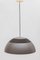 AJ Royal 500 Pendant in Brown-Grey by Arne Jacobsen for Louis Poulsen, 1970, Image 3