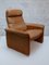 Fauteuil et Repose-pieds Ds-50 en Cuir Camel attribués à de Sede, 1970s, Set de 2 5