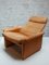 Fauteuil et Repose-pieds Ds-50 en Cuir Camel attribués à de Sede, 1970s, Set de 2 14