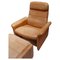 Camel Leather Ds-50 Lounge Chair & Footstool attributed to de Sede, 1970s, Set of 2, Image 2