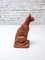 Terracotta Sculpture of a Sitting Cat, 1970s 3