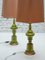 Lámparas de mesa de cerámica verde atribuidas a Poul Eliasen, 1967. Juego de 2, Imagen 10