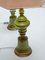 Lámparas de mesa de cerámica verde atribuidas a Poul Eliasen, 1967. Juego de 2, Imagen 11