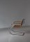 Sedia cantilever Bauhaus MR20 in canna di vimini e acciaio attribuita a Ludwig Mies van der Rohe, anni '70, Immagine 3
