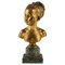 Houdon, Büste von Louise Brongniart, 19. Jh., Vergoldete Bronze 1