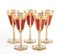 Bohemian Crystal Glasses, 19th Century, Set of 5 3