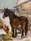 Leonid Vaichili, febrero, caballos en la nieve, pintura al óleo, 1965, Imagen 4