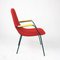 Mid-Century Austrian Red Lounge or Cocktail Chair by Carl Auböck, 1950s 2